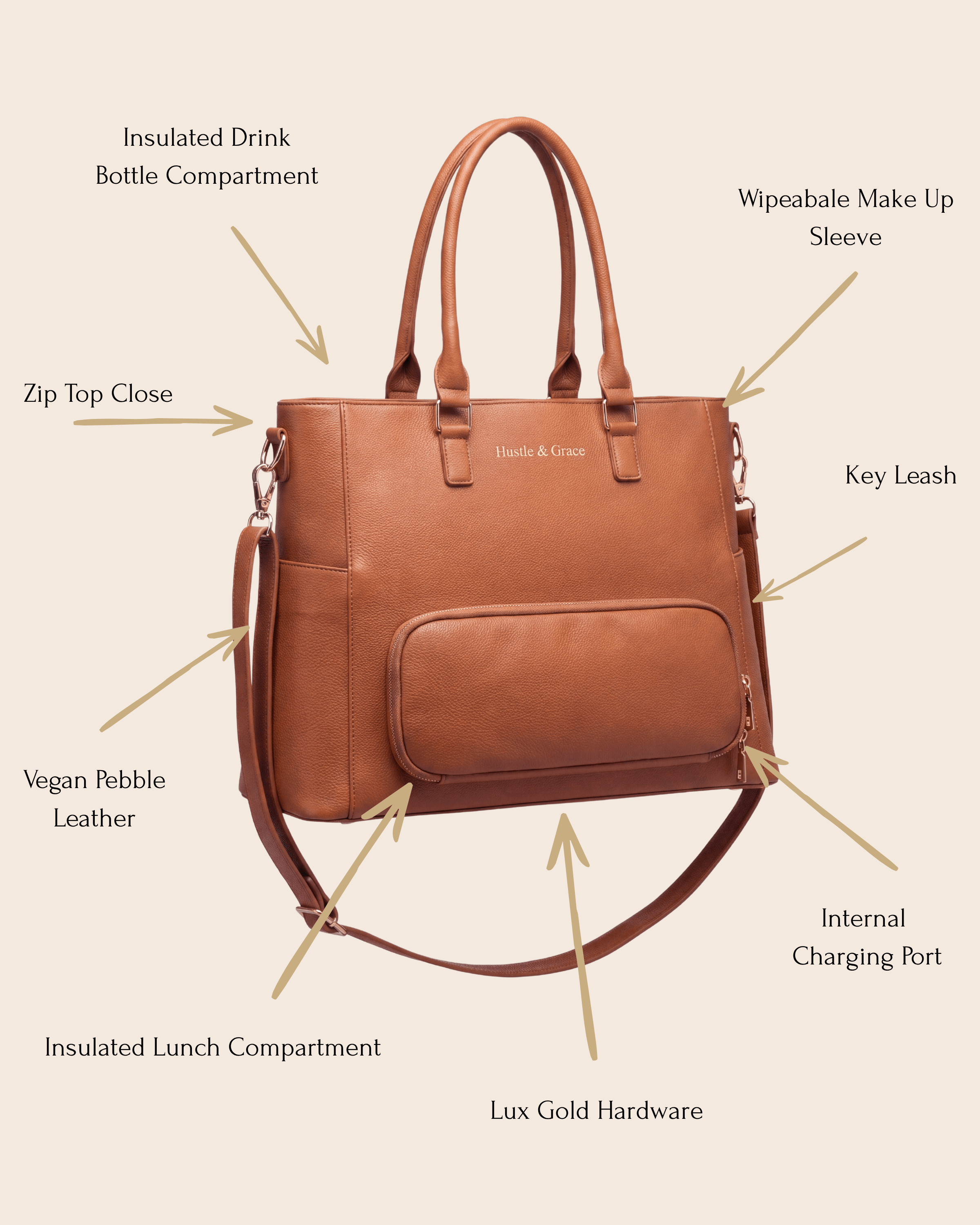 The Iluka Executive Tote - Driftwood