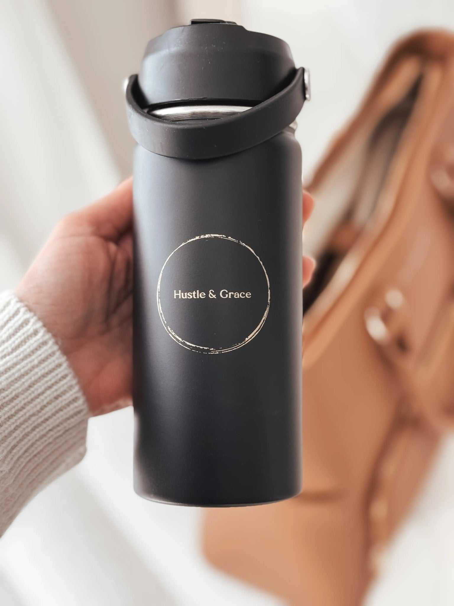 Charcoal Flask - Hustle And Grace