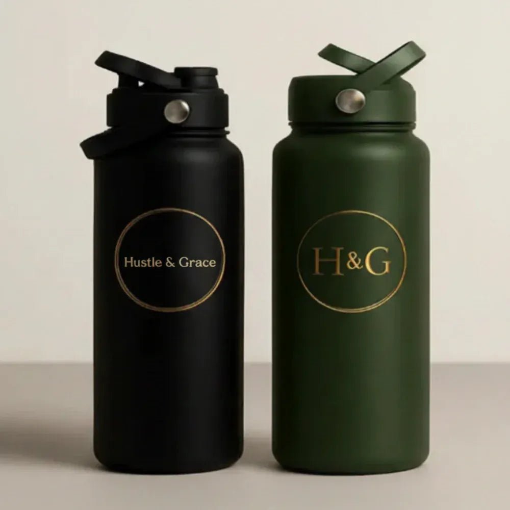 Charcoal Flask - Hustle And Grace