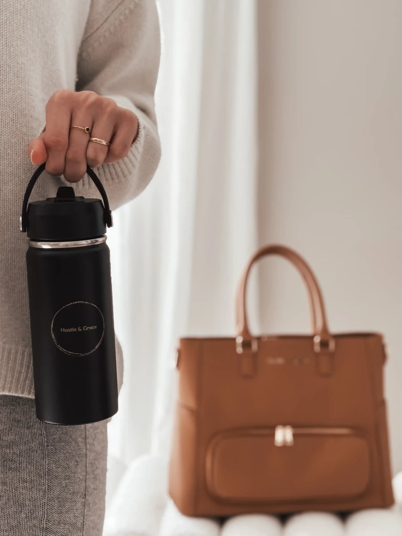 Charcoal Flask - Hustle And Grace