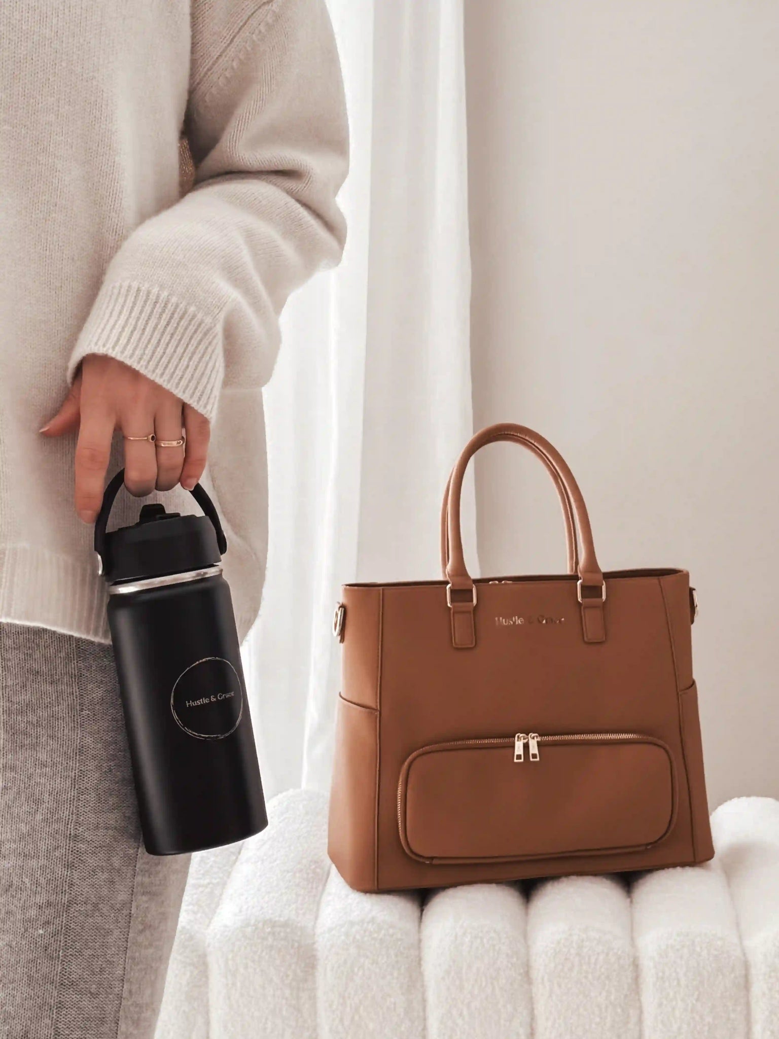 Charcoal Flask - Hustle And Grace