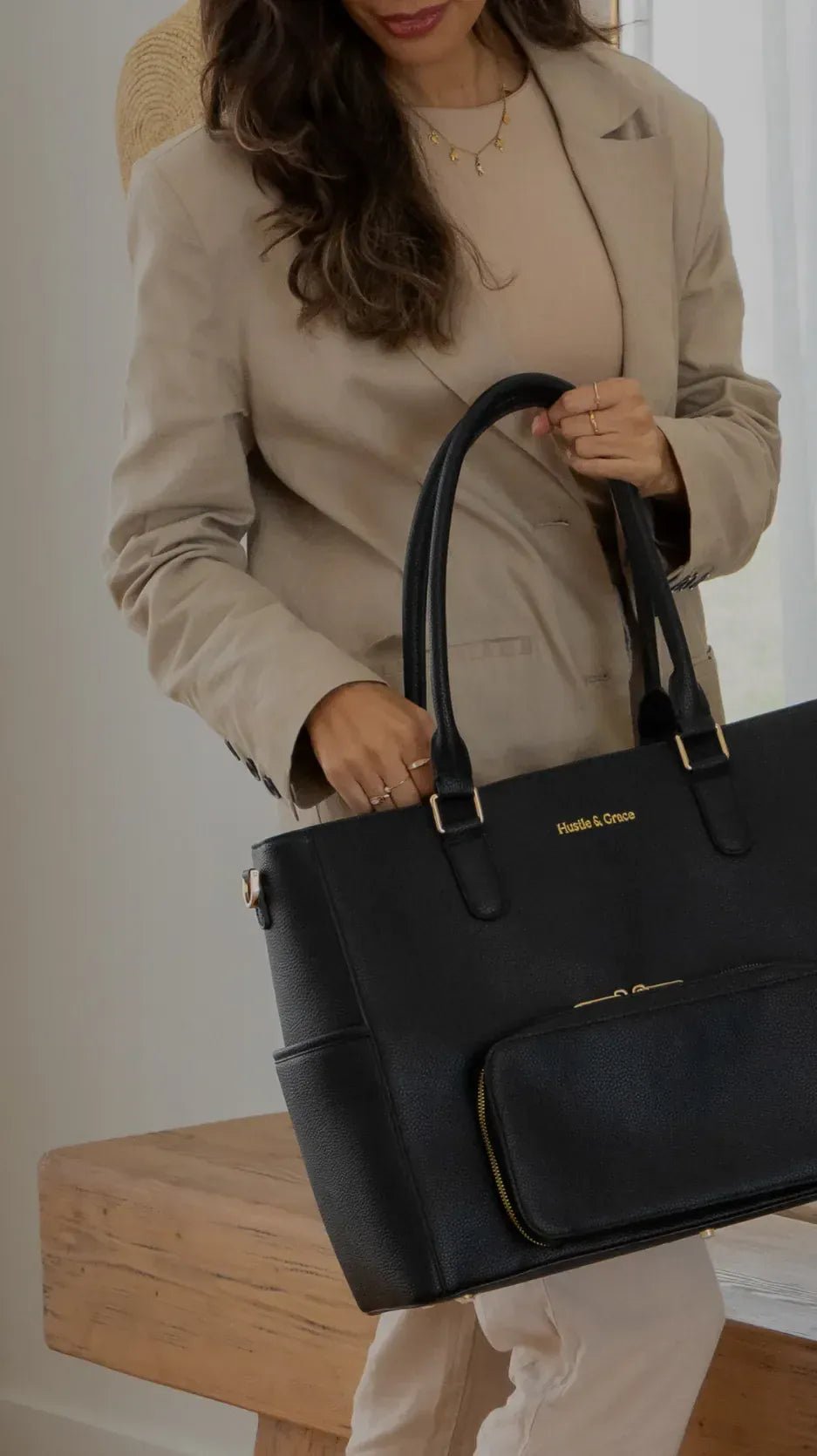The Iluka Tote System Charcoal - Hustle And Grace